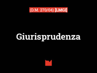 Giurisprudenza (D.M. 270/04) [LMGI]